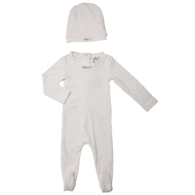 T15- Beige Signature Footie