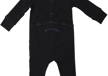 P6- Boys Black Pajama Footie
