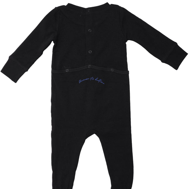 P6- Boys Black Pajama Footie
