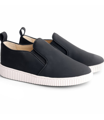 607 - Black Nubuck Step-in