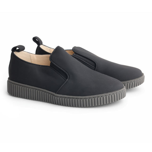 608 - Black Leather Step-in