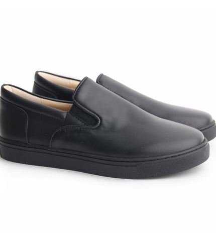 611 - Black Leather Step-in