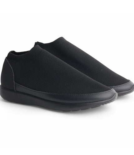610 - Black Sock Sneaker