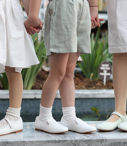 704 - White Deep Leather Loafer