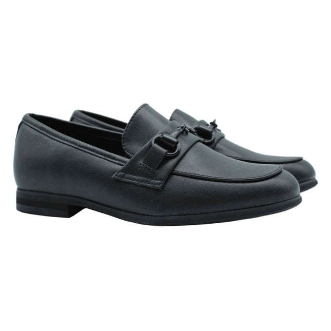 708 - Black Leather Step-in