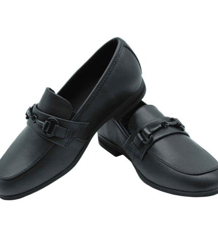 708 - Black Leather Step-in