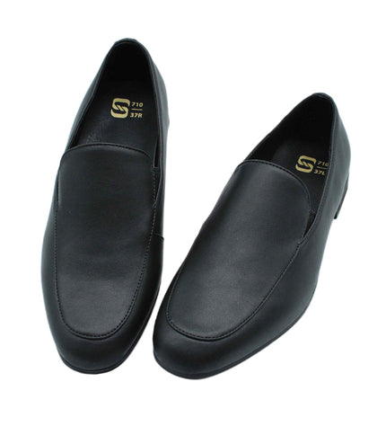 710 - Black Leather Step-in