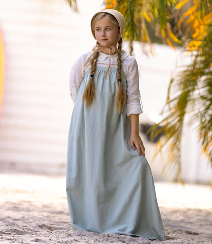 H1 - GIRLS MINT LINEN MAXI JUMPER