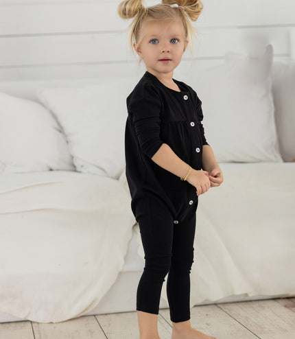 A3 -  BABY GIRL RED BUD BUTTON ROMPER