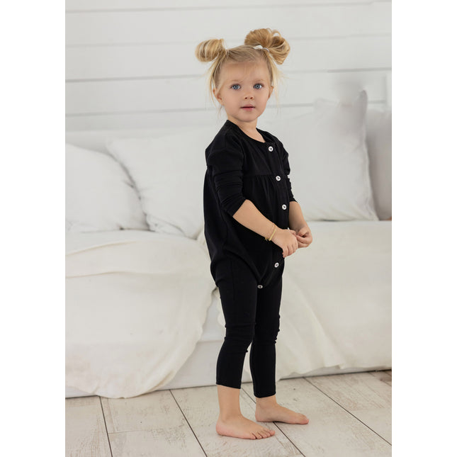 A3 -  BABY GIRL RED BUD BUTTON ROMPER