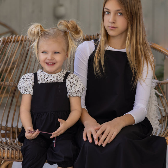 F6 - BABY BLACK/ WHITE GAUZE SHIRT