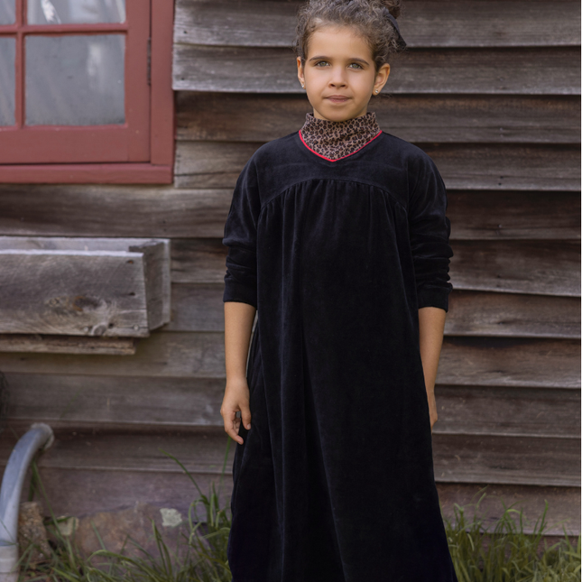 I1- Girls Leopard Kerchief Maxi Jumper