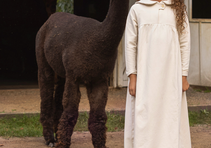 H6- Girls Sand French Terry Maxi Dress