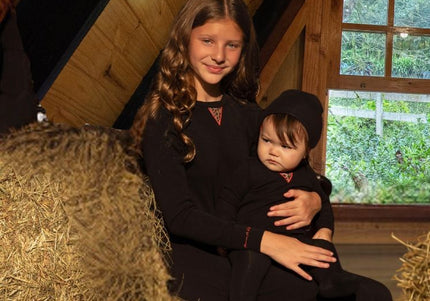 P3- Girls Black Night Robe