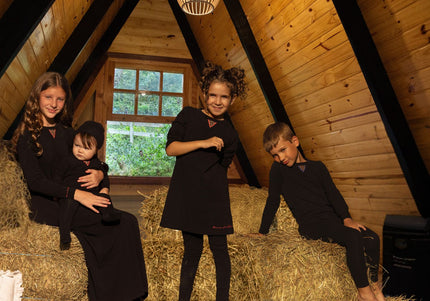 P3- Girls Black Night Robe