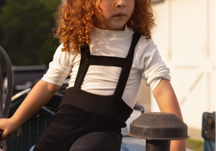 F6- Baby Black Velour Romper