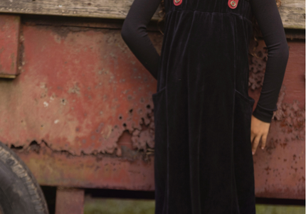 C1- Girls Suspender Maxi Jumper