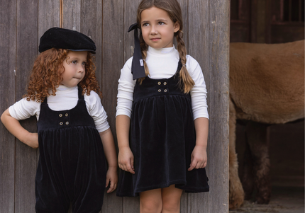 A4- Baby Black Double Strap Maxi Rumper