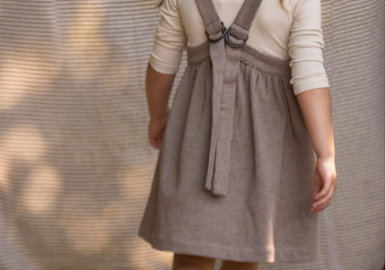 G6- Girls Brown & Beige Short Jumper