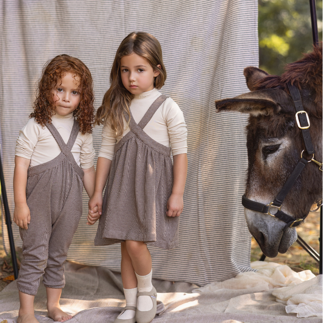 G10- Baby Brown & Beige Romper