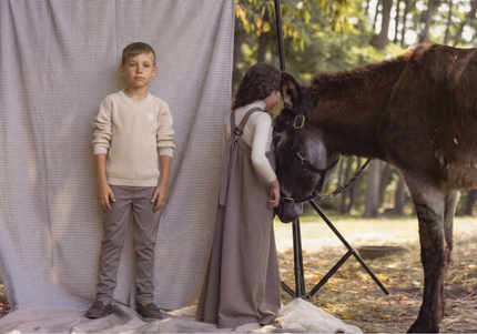 G8- Boys Beige & Brown Pants