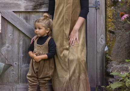 B4- Baby Bronze Double Strap Romper