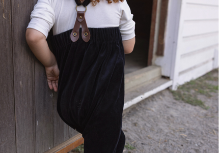 A4- Baby Black Double Strap Maxi Rumper
