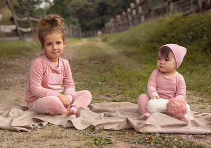 P14- Pink Velour Pajama Footie