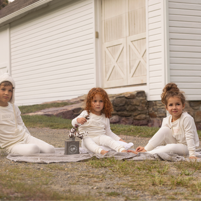 P12- Girls White Velour Pajama Set