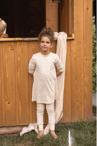P20- Girls Pink Toile Night Shirt Set