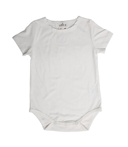 H6 - BABY WHITE EMBLEM ONSIE