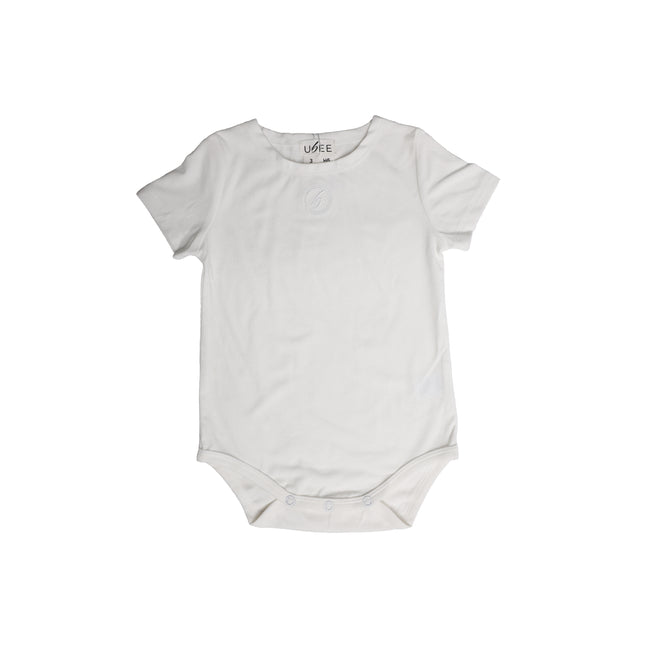 H6 - BABY WHITE EMBLEM ONSIE