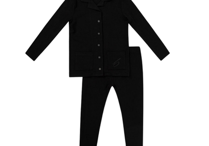 wP13 - BOYS’ WHITE BUTTONED DOWN PAJAMAS