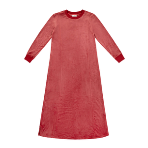 wP30 - FUCHSIA VELOUR NIGHTGOWN