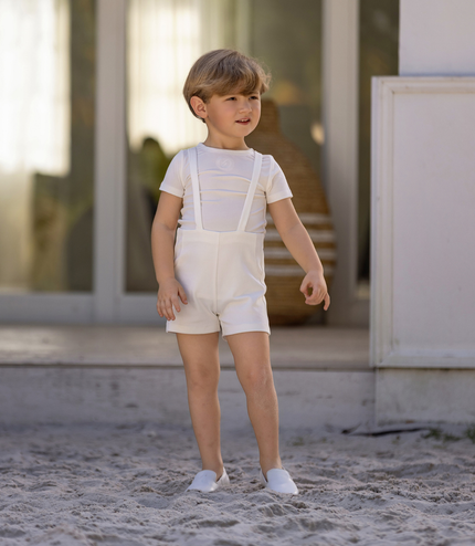 E7 - BABY WHITE SHORT ROMPER