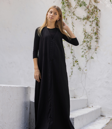 B3 - TEEN V-NECK MAXI JUMPER