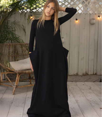 D3 - TEEN SIDE POCKETS MAXI JUMPER