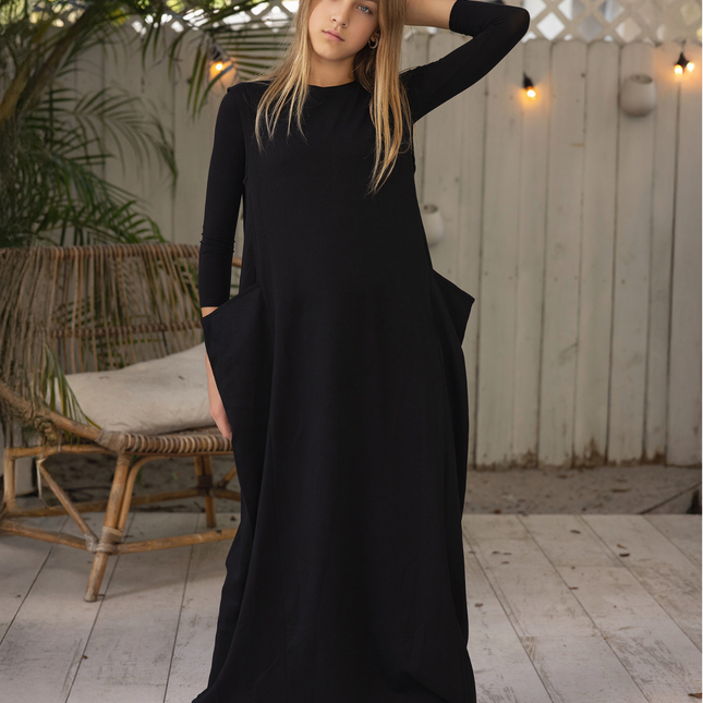 D3 - TEEN SIDE POCKETS MAXI JUMPER