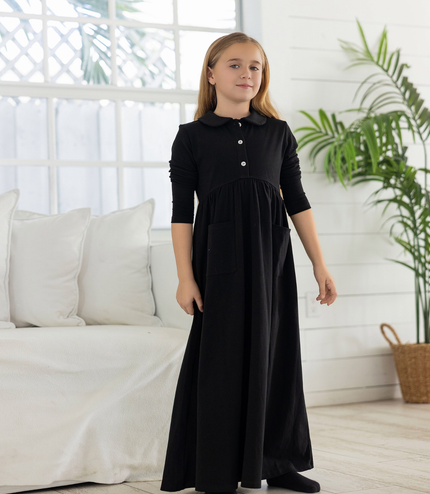 A1 -  RED BUD BUTTON MAXI DRESS