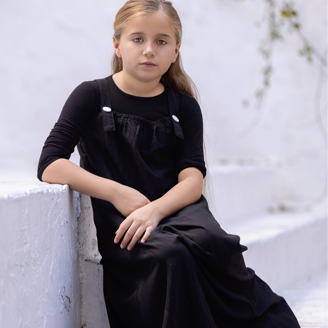 G1 - GIRLS  WHITE SNAP MAXI JUMPER