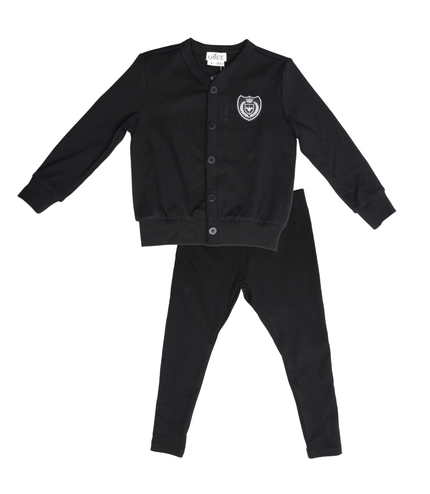 G3 - BOYS WHITE EMBLEM CARDIGAN SET