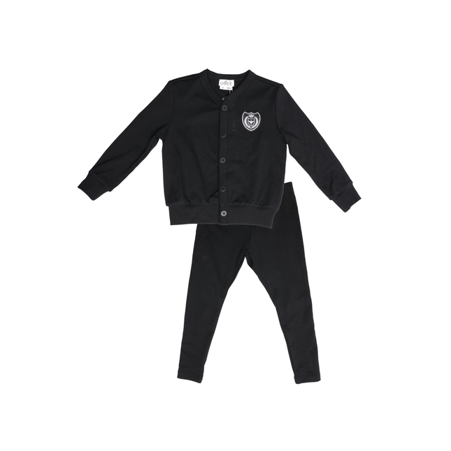 G3 - BOYS WHITE EMBLEM CARDIGAN SET