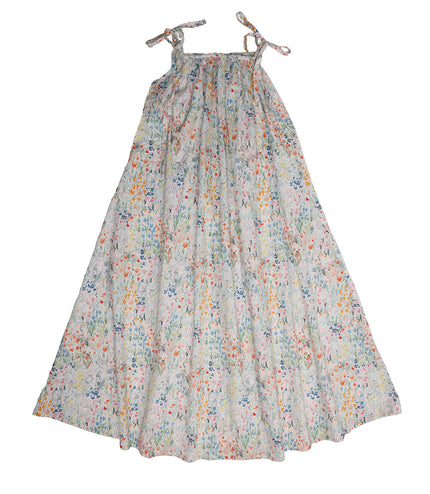 E1 - GIRLS  WILD FLORAL MAXI JUMPER