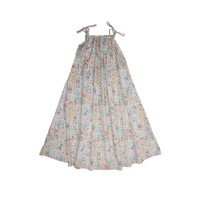 E1 - GIRLS  WILD FLORAL MAXI JUMPER
