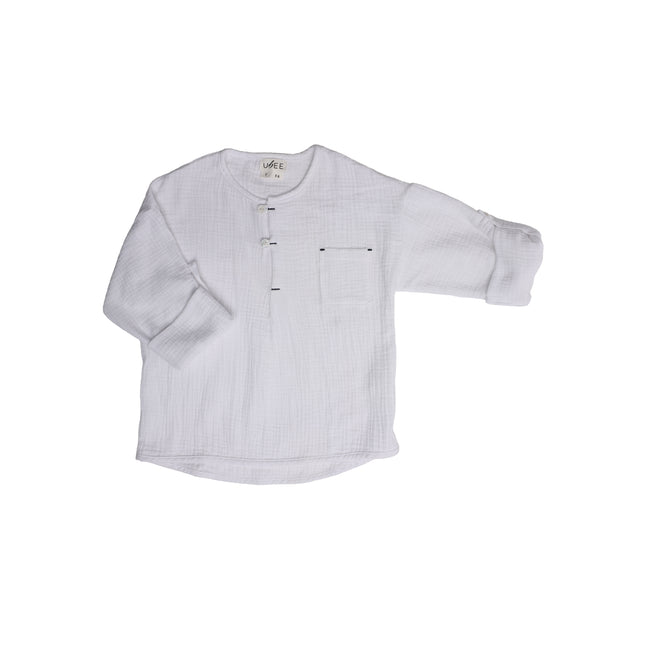 F4 - BOYS WHTE GAUZE SHIRT